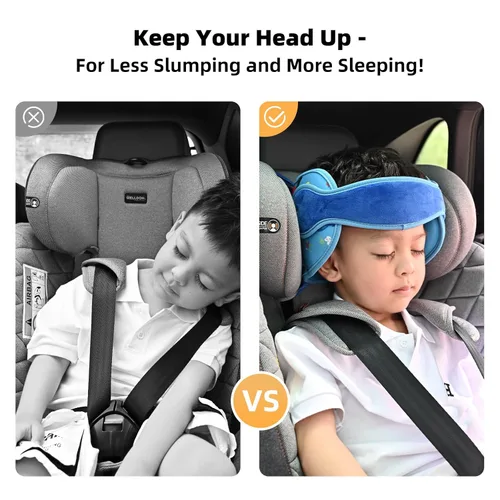 Miniatura 2 de LETTON Soporte para cabeza infantil para asientos de automóvil - Soporte ajustable para la cabeza del niño en el asiento del coche, correa