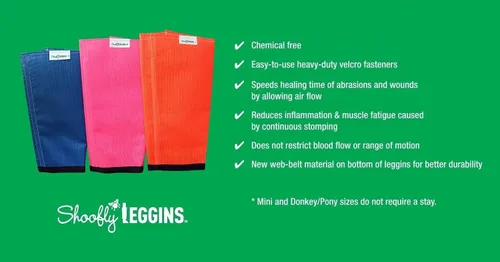 Miniatura 5 de Shoofly Leggins - Calcetas patentadas para caballo, botas holgadas para evitar picaduras de mosca, reducen el pisoteo, el estrés y la fatiga, malla