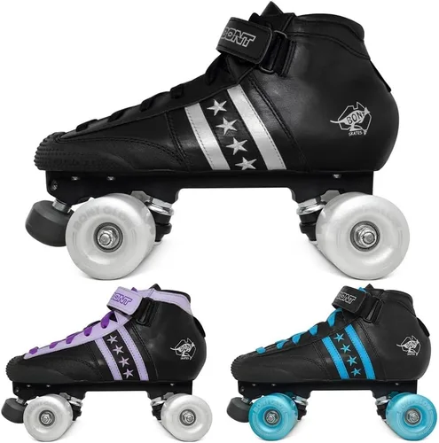 Miniatura 7 de Bont Patines de ruedas para niños con ruedas LED luminosas para interiores y exteriores, 100% piel, juveniles, niños, niñas, niños