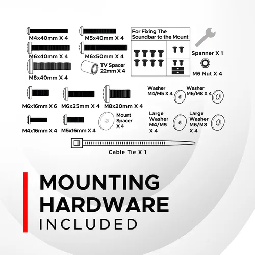 Miniatura 7 de Sound Bass Soporte universal para debajo de TV, compatible con barra de sonido inteligente Bose 300 500 550 600 700 900, Lifestyle Ultra, altavoz
