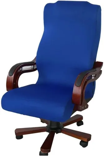 Miniatura 8 de JIAN YA NA Funda para silla giratoria de computadora, de poliéster, elástica, para escritorio, oficina, protector de asiento elástico, tamaño L