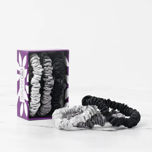 Miniatura 7 de Mulberry Park Silks 100% seda pura, paquete de 3 unidades, evita el encrespamiento, reduce la rotura, suave para todo tipo de cabello, accesorios