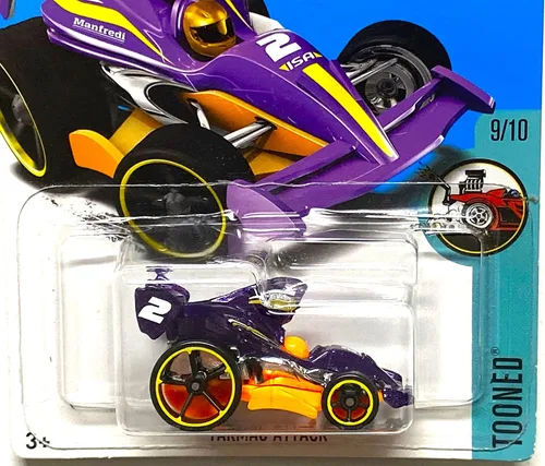Miniatura 3 de Hot Wheels, 2017 Tooned, Tarmac Attack Mini Car [Púrpura] 29/365