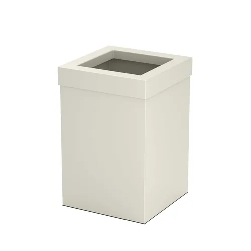Miniatura 12 de Gatco Papelera Moderna Cuadrada, Combo Negro Mate y Latón Cepillado - Papelera de Acero Inoxidable con Tapa Extraíble, Resistente a Fugas, Capacidad