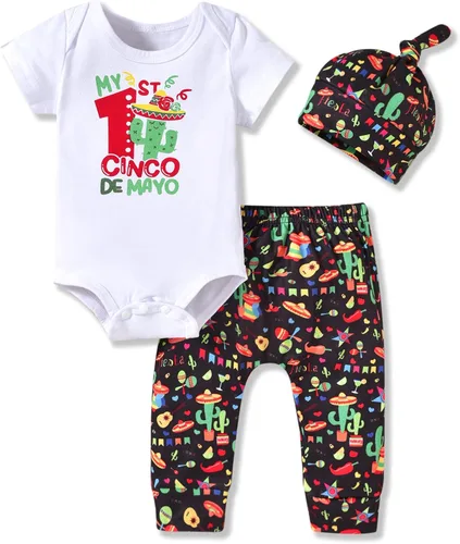 Miniatura 11 de fioukiay Conjunto de ropa de verano para bebés y niñas recién nacidas prematuros, mameluco, pantalones, diadema, conjunto de ropa para el verano