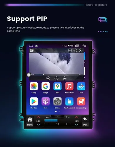 Miniatura 5 de 9.7 "IPS pantalla táctil Android 11 2+32 GB 8 Core Car Stereo para Jeep Cherokee 2013-2018 Vertical Style Radio incorporado Car-Play Android Auto