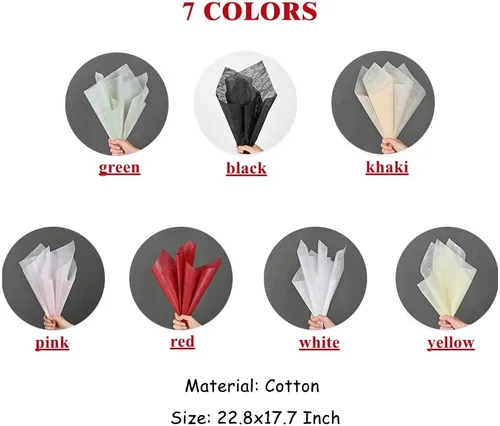 Miniatura 5 de BBJ WRAPS Papel de Envolver Flores de Tissue Dibujado a Mano Coreano No Tejido Impermeable para Arreglos de Empaque de Floristería, 23x18 Pulgadas