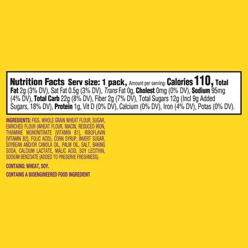 Miniatura 2 de Newtons Soft & Fruit - Galletas masticables de higo, (barras de higo), 120 paquetes de bocadillos (1 galleta por paquete)