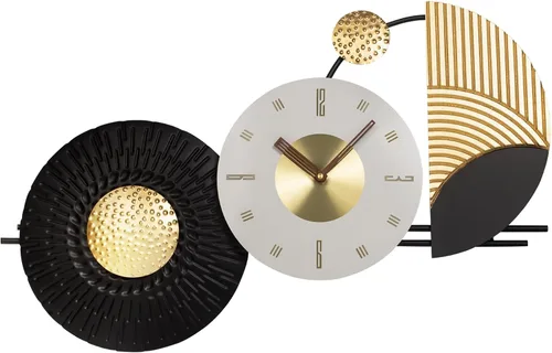 Miniatura 8 de Reloj de pared grande e irregular, moderno, de 26 x 16 pulgadas, único, silencioso, sin tictac, funciona con pilas, relojes decorativos para sala