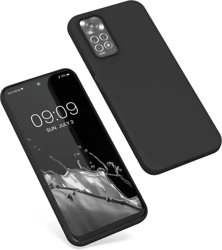 Miniatura 5 de kwmobile Funda compatible con Xiaomi Redmi Note 11 / Note 11S - Funda protectora de silicona TPU suave y delgada - Negro mate