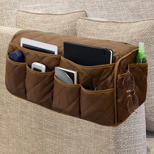 Miniatura 12 de MEHIDFY Organizador de Reposabrazos para Sillón, Organizador de Reposabrazos de Sofá Impermeable, Organizador para Sillón Reclinable Antideslizante