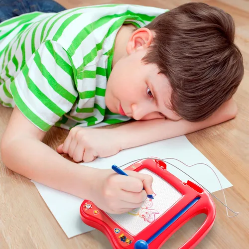 Miniatura 5 de Lollipop PAW Patrol Tablero magnético de dibujo para viajes para niños o niñas, Tablero de dibujo para llevar.. Rojo