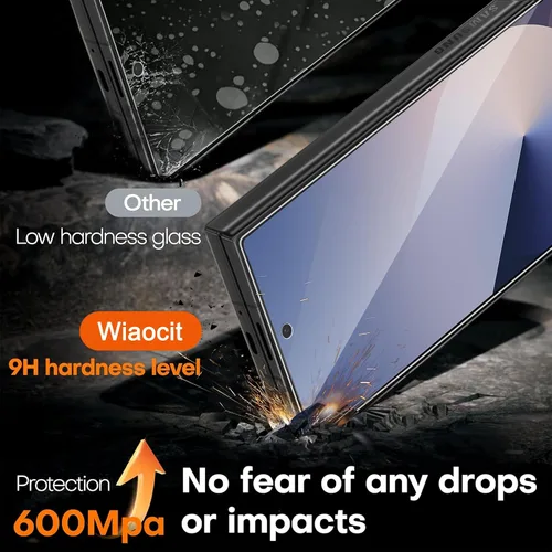 Miniatura 3 de Wiaocit Paquete de 3 protectores de pantalla de vidrio templado de dureza 9H y 3 protectores para lentes de cámara para Samsung Galaxy Z Fold 7