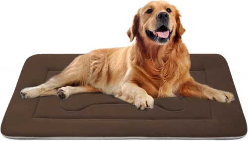Miniatura 8 de Cama grande y acolchada de 36.0, 42.0 y 47.0 pulgadas para perro, lavable, con base antideslizante, cama para mascotas, camas para gatos, caseta