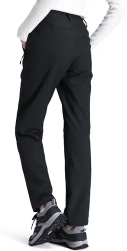 Miniatura 4 de GOLDEN CAMEL Pantalones de senderismo Softshell para mujer, impermeables, resistentes al viento, pantalones de esquí de invierno con forro polar