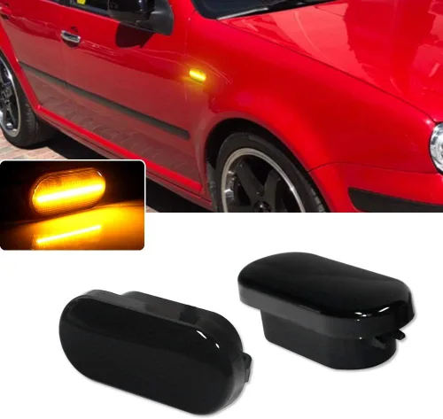 El ámbar ahumado de la lente llevó la luz del marcador del lado delantero para el escarabajo de Volkswagen MK4 Jetta GTI R32
