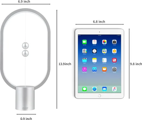 Miniatura 7 de Heng - Luz de equilibrio, lámpara de mesa LED alimentada por USB, creativa, luz nocturna con interruptor magnético, lámpara de mesa regulable