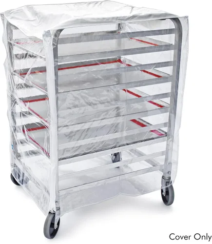 Miniatura 2 de New Star Foodservice 36534 Cubierta para Estante de Bandejas de Horno/Bandejas de Pan de Grado Comercial, Plástico, 10 Niveles, 28" L x 23" A x 33