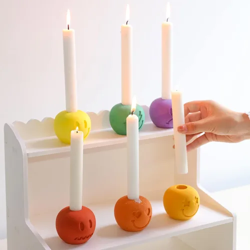 Miniatura 5 de Boowan Nicole Moldes de silicona para candelabros de silicona para decoración casera hecha a mano SH0917-2