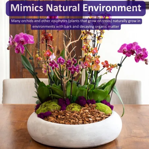 Miniatura 4 de SuperMoss (23107) Corteza para macetas de orquídeas, corteza de abeto Douglas 100% natural, 1/4", 1,560 pulgadas cúbicas.