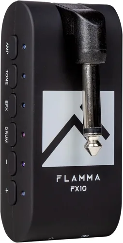 FLAMMA Amplificador de Auriculares para Guitarra Portátil con 28 Ritmos de Batería 14 Efectos Integrados 14 Modelos de Amplificador 5 Colores de
