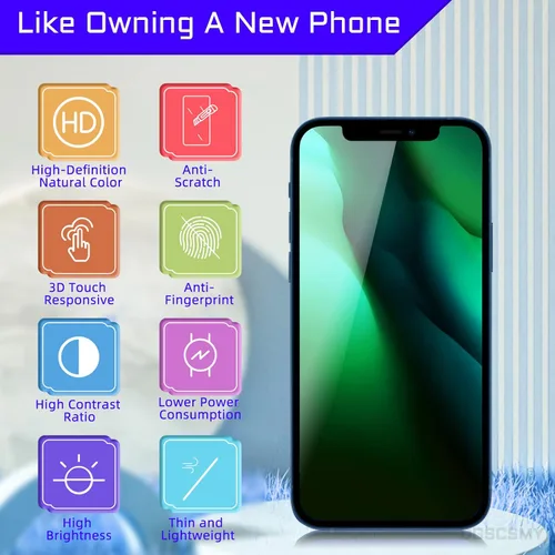Miniatura 5 de Para iPhone 12 Pro Max Reemplazo de pantalla LCD de 6.7 pulgadas, digitalizador táctil 3D, montaje completo con altavoz de oído, sensor