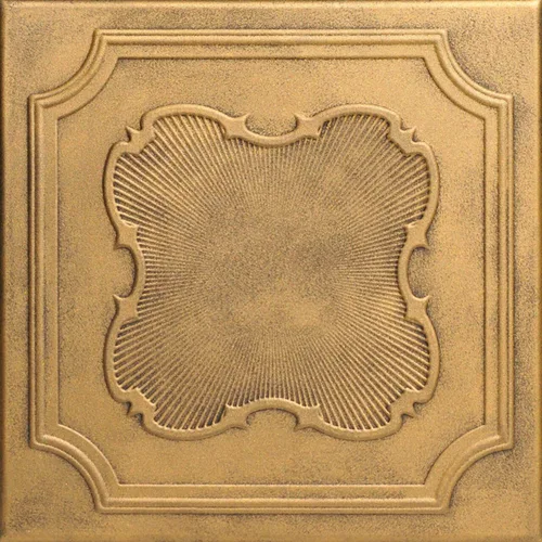 À LA MAISON CEILINGS R74 Coronado - Azulejo de techo de espuma (21.6 pies cuadrados/caja), paquete de 8, color dorado antiguo