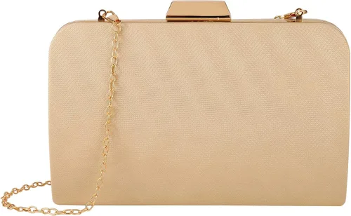 ZHANNI Elegante caja de embrague de noche para mujer con marco de metal bolso de noche bolso de mano boda graduación fiesta novia embrague
