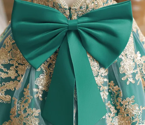Miniatura 5 de NNJXD - Vestido de princesa de tul con flores, para usar en bodas, para niñas pequeñas y bebés