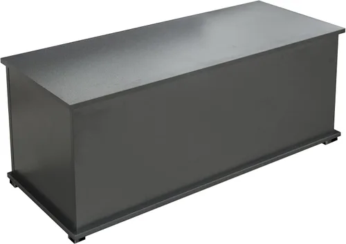 Miniatura 5 de Lestar Baúl de almacenamiento de 40 pulgadas, baúl de almacenamiento grande, baúl de madera, organizador de caja de juguetes (negro)