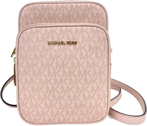 Miniatura 3 de Michael Kors Jet Set Travel Signature - Bolsa cruzada de PVC con logotipo mediano