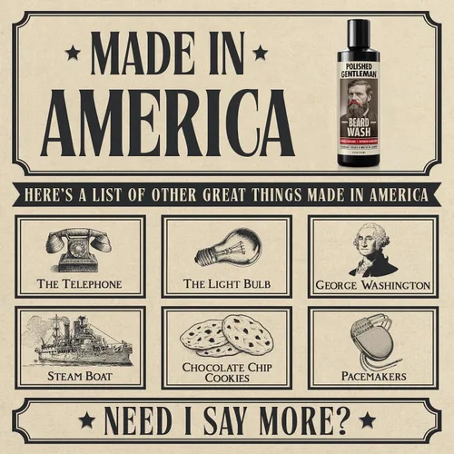 Miniatura 2 de Polished Gentleman Champú refrescante para barba y lavado facial con árbol de té de menta y aceite de argán, para una barba más gruesa y suave