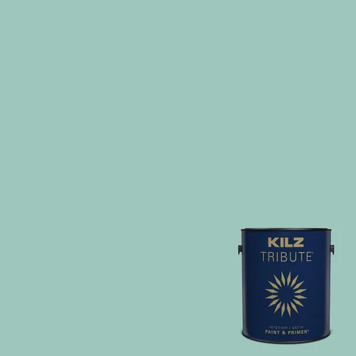 Miniatura 106 de KILZ TRIBUTE Pintura e imprimación, para interiores, semibrillante, Vintage Indigo, 1 galón Índigo Victoria