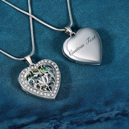 Miniatura 3 de Fanery sue Heart Locket Necklace That Holds Pictures Customized Photo Necklaces Personalized Lockets with Picture inside
