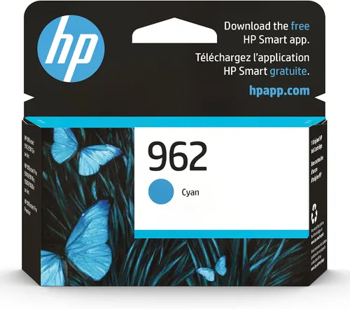 HP Cartucho de tinta cian 962 | Funciona con OfficeJet 9010, Pro 9010, 9020 | Elegible para tinta instantánea | 3HZ96AN