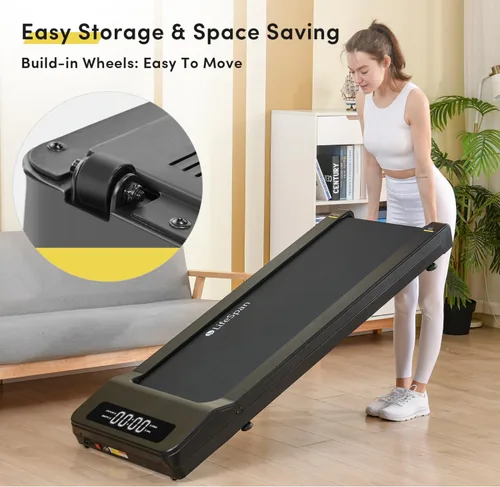 Miniatura 5 de LifeSpan Fitness Caminadora para debajo del escritorio, ultra silenciosa, para oficina en casa, 0.4 a 6 mph, capacidad de 400 libras Negro