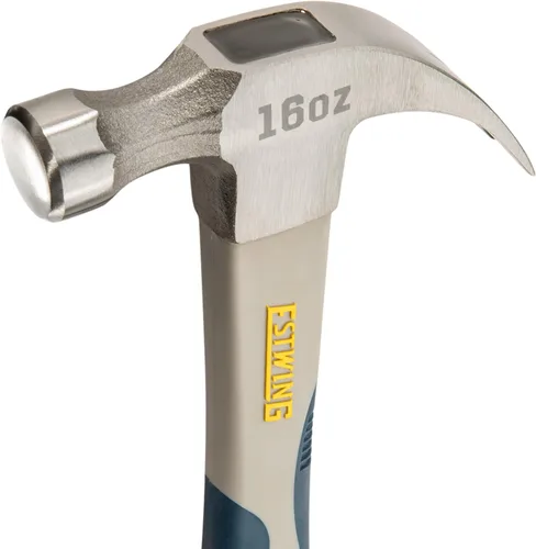 Miniatura 3 de ESTWING Sure Strike Hammer - Martillo de garra curvada de 16 onzas con cara lisa y mango de fibra de carbono, SSCF16C