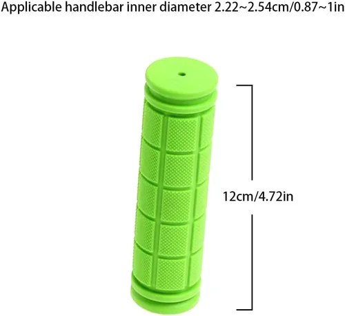 Miniatura 2 de 1 par de empuñaduras de bicicleta de goma antideslizantes para manillar de bicicleta BMX MTB bicicleta montaña scooter plegable Verde