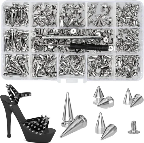 Miniatura 9 de 480 juegos de remaches para cuero, kit de remaches de cuero de 4 colores y 3 tamaños, remache de doble tapa con 4 herramientas de ajuste, adecuado