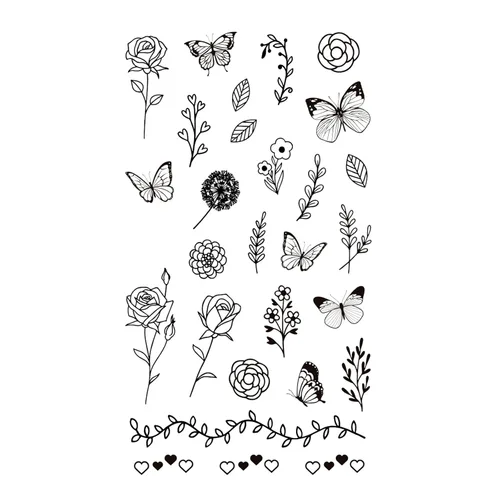 Miniatura 8 de MapofBeauty Adhesivo temporal impermeable para tatuaje corporal (2 piezas/lote)