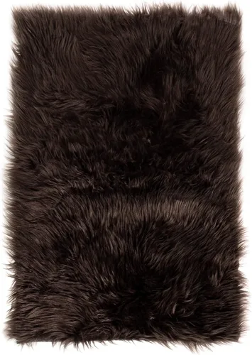 Miniatura 65 de Super Area Rugs - Alfombra de piel de oveja suave y esponjosa Gris oscuro