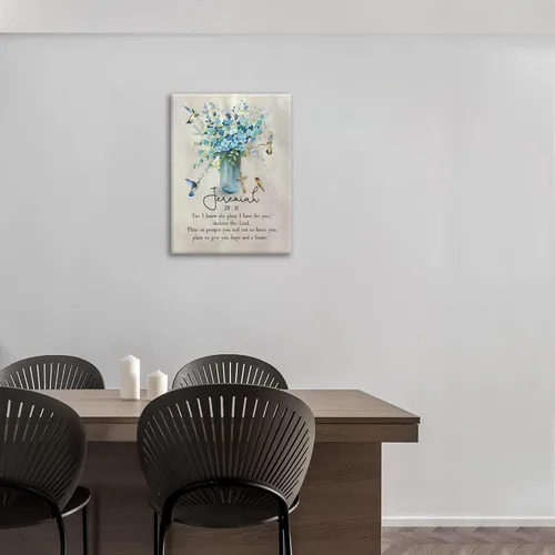 Miniatura 8 de Escritura Jeremías - Arte de pared con versículos bíblicos cristianos, impresiones en lienzo, cuadros de baño, cuadros enmarcados, regalos