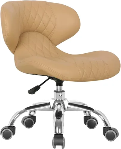 Miniatura 12 de MAYAKOBA HugoII Taburete corto (costura de diamante café), asiento rodante con altura ajustable de 13 a 15 pulgadas, perfecto para sala