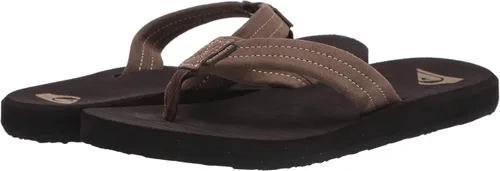 Miniatura 14 de Quiksilver Men's Carver Suede 3 Point Flip Flop Athletic Sandal