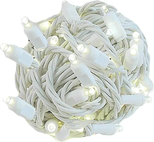Miniatura 7 de Novelty Lights - Juego de mini luces LED de Navidad con 50 luces parpadeantes, multicolor, cable verde, 25 pies