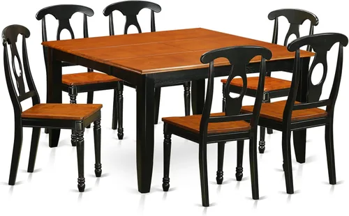 Miniatura 12 de East West Furniture PFKE5-BCH-LC - Juego de comedor de 5 piezas para 4 personas, incluye una mesa de comedor cuadrada con hoja de mariposa y 4