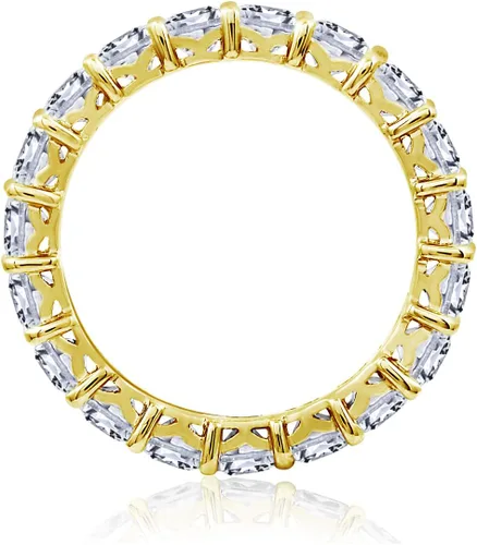 Miniatura 2 de Tienda Essentials Anillo de plata de ley con corte princesa hecho con circonita cúbica Infinite Elements (anteriormente colección Tienda)