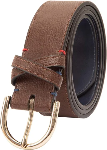 Miniatura 2 de Tommy Hilfiger Cinturón de cuero de moda para mujer, pantalones y vestidos, Banda cruzada marrón