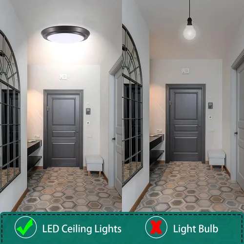 Miniatura 4 de YoonLIT - Lámpara de techo LED de montaje empotrado de 7 pulgadas, 120 V, 3000 K/4000 K/5000 K CCT ajustable, lámpara de techo regulable, 12 W, 800