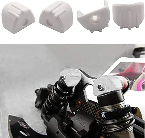 Miniatura 7 de ShareGoo - Juego de 4 protectores de amortiguadores a control remoto compatibles con 1/8 RC Car HSP HPI Axial Traxxas Redcat Racing Monster Truck